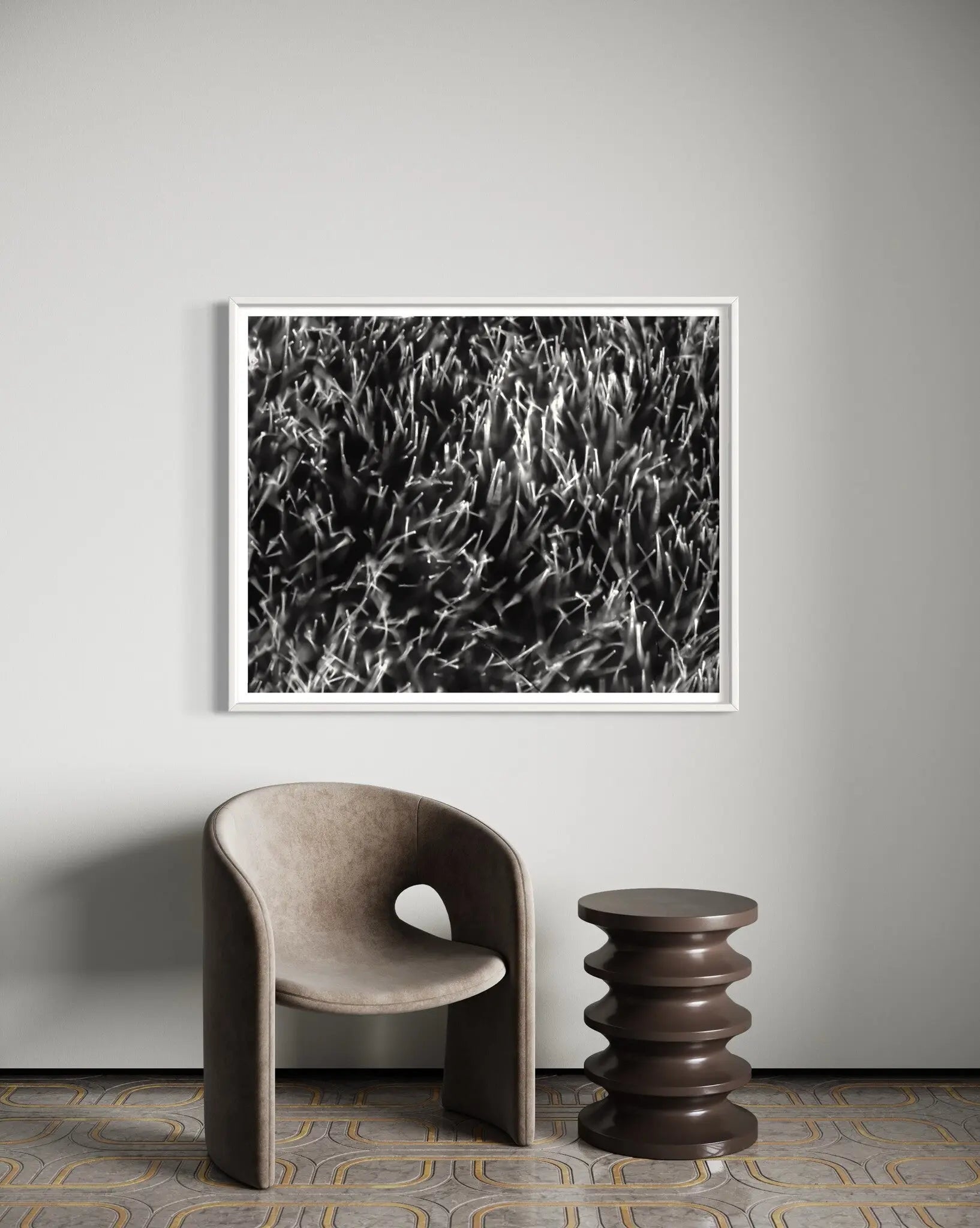Grass Splendor by David Hoefler showcased in a designer room setting