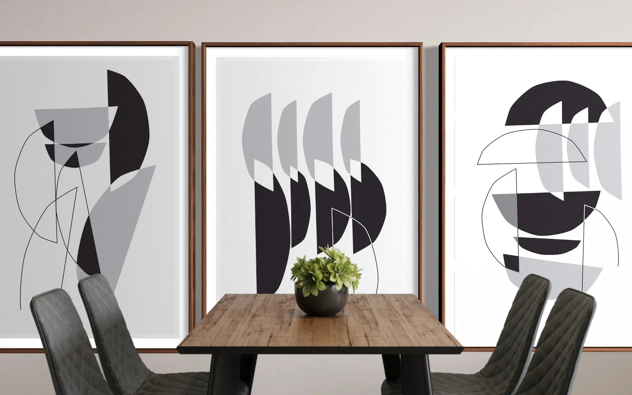 Memento II by Alejandro Franseschini displayed in a modern living room interior
