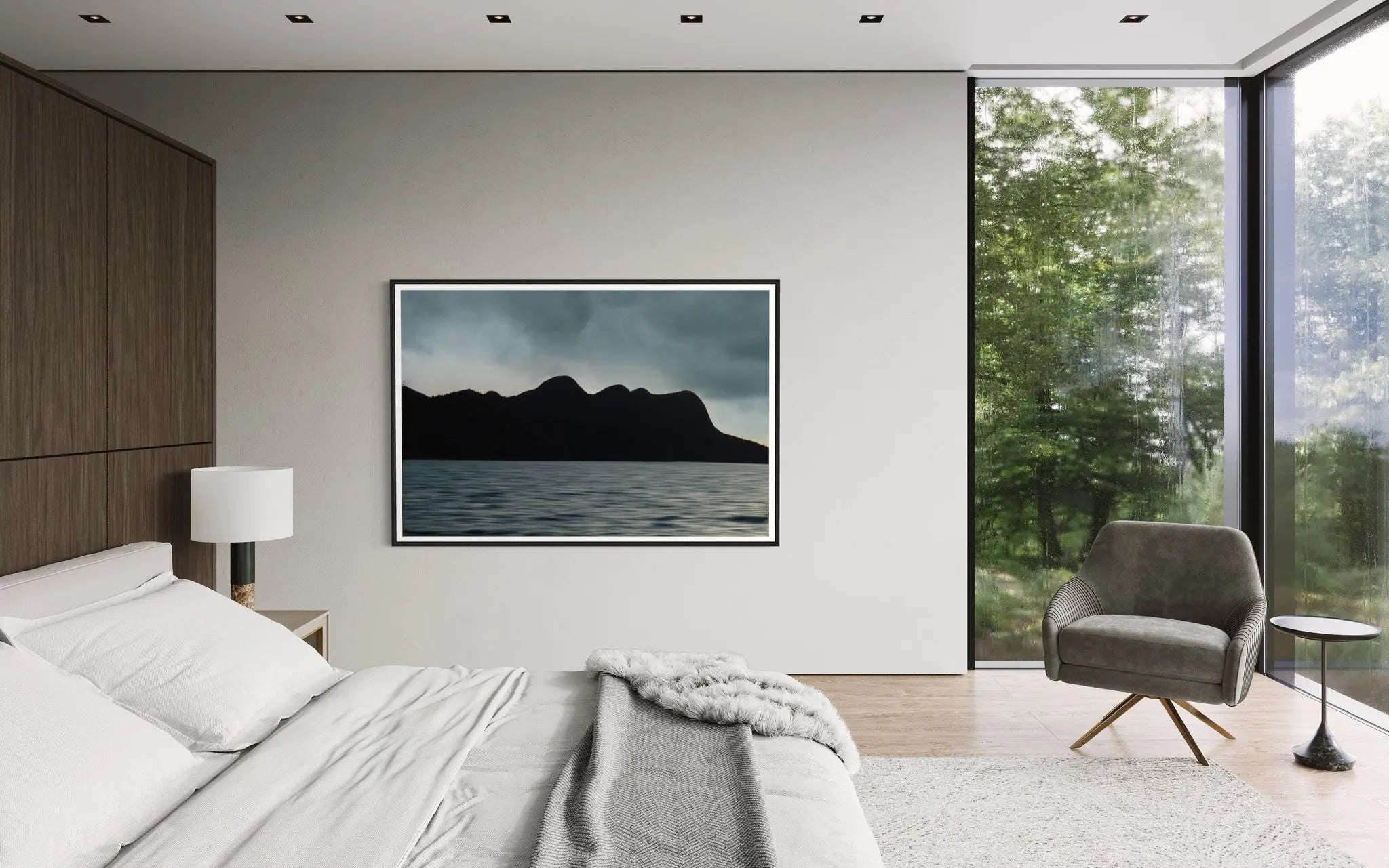 Always on My Mind by Karen Thom showcased in a designer room setting