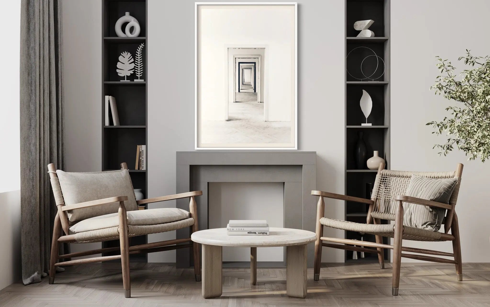 Enfilade by F. Kominik shown in a minimalist home decor setting