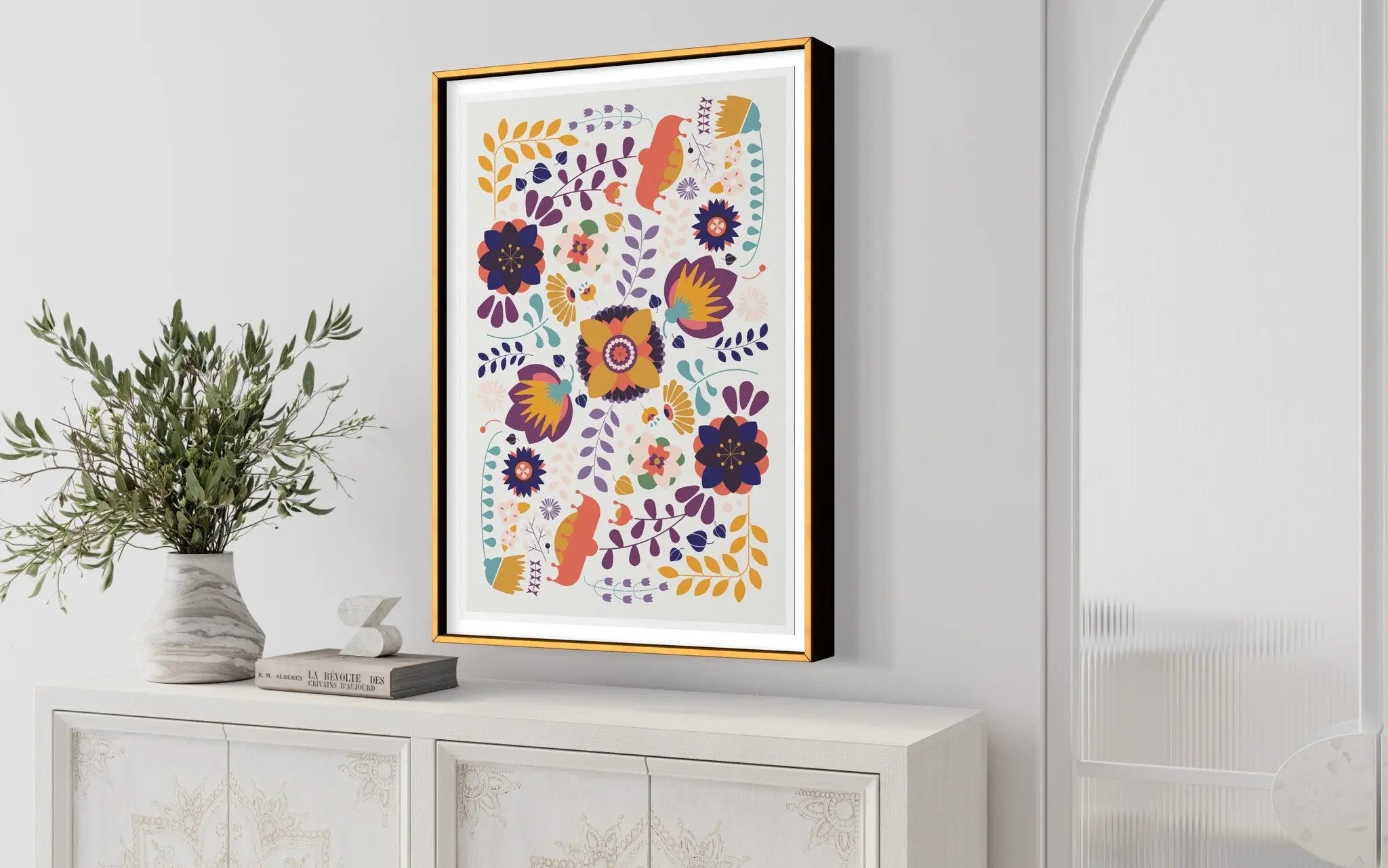 Floral Composition by Francesco Alessandrini shown in a minimalist home decor setting