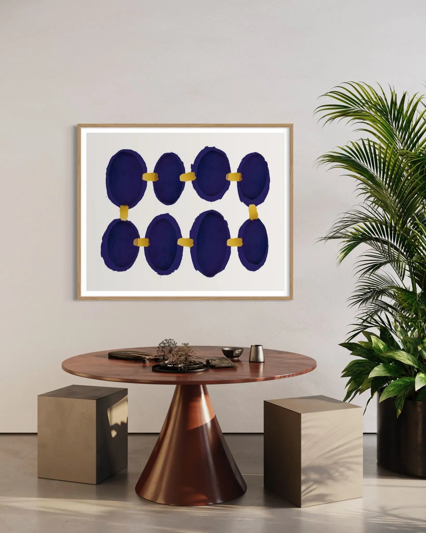 Connected by Alejandro Franseschini showcased in a designer room setting