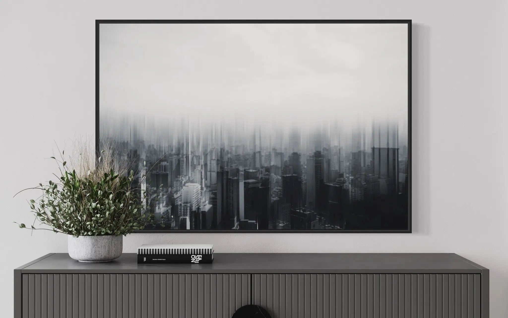 Inner City Life displayed in a modern living room interior