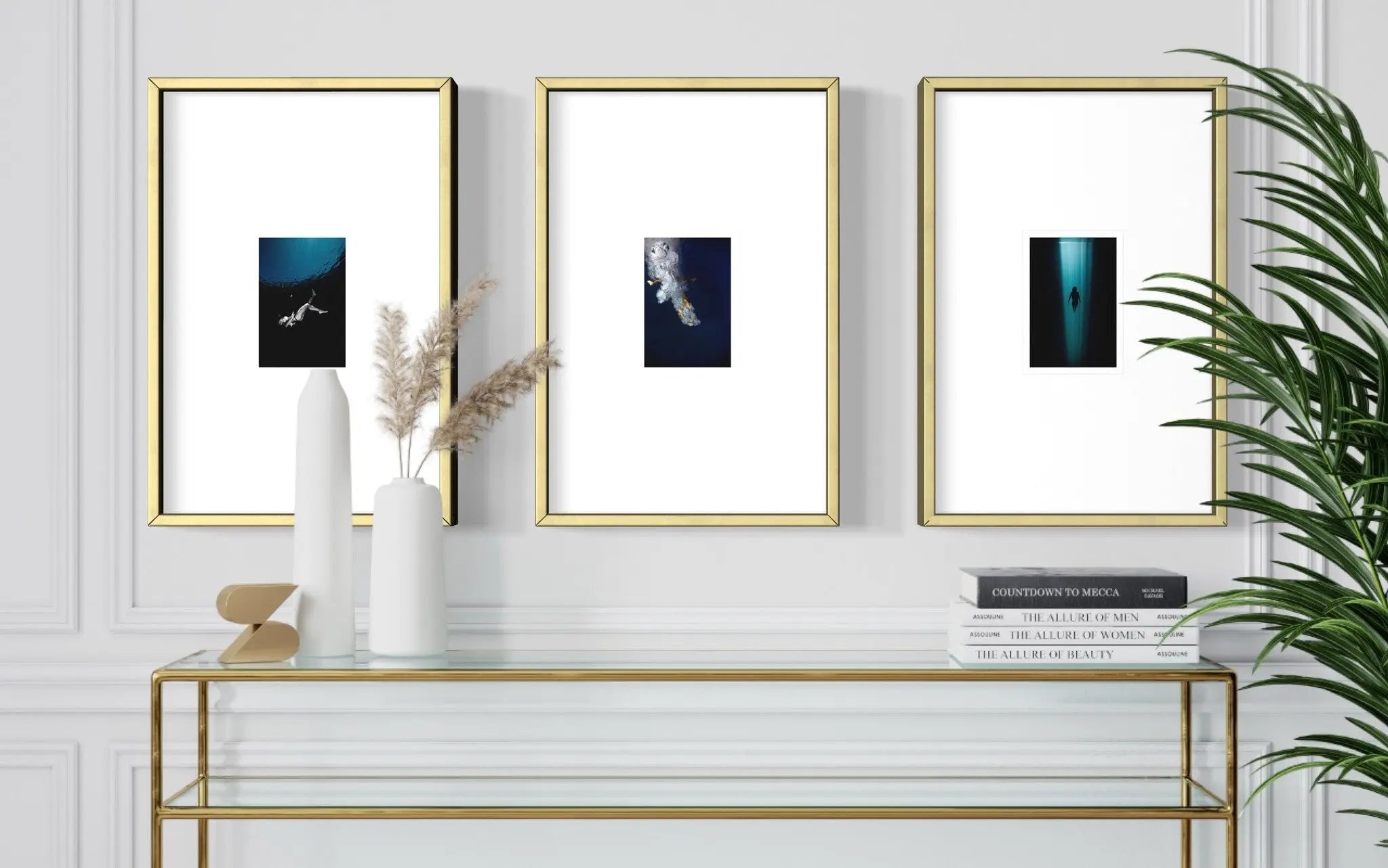 Wide Mat - Ascension by Enric Gener displayed in a modern living room interior