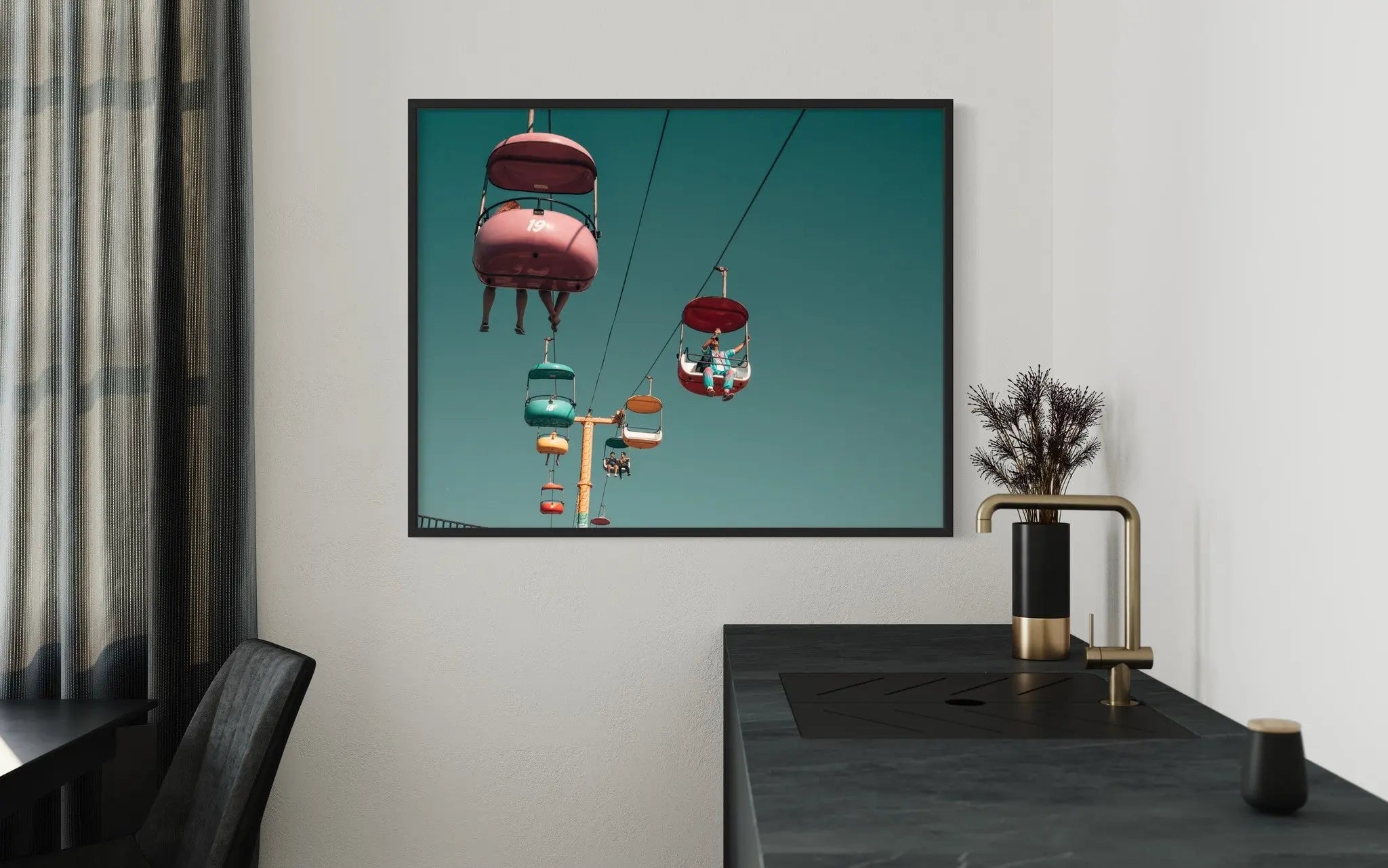 A Beautiful Day by C. Malk showcased in a designer room setting