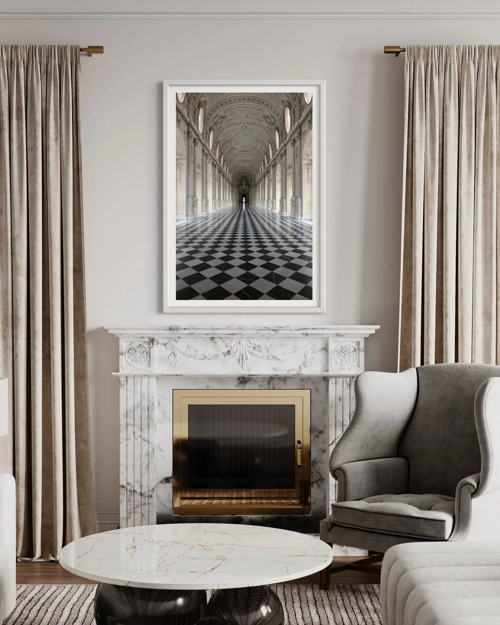 Pomp And Circumstance by R. Rivera styled in a contemporary interior setting