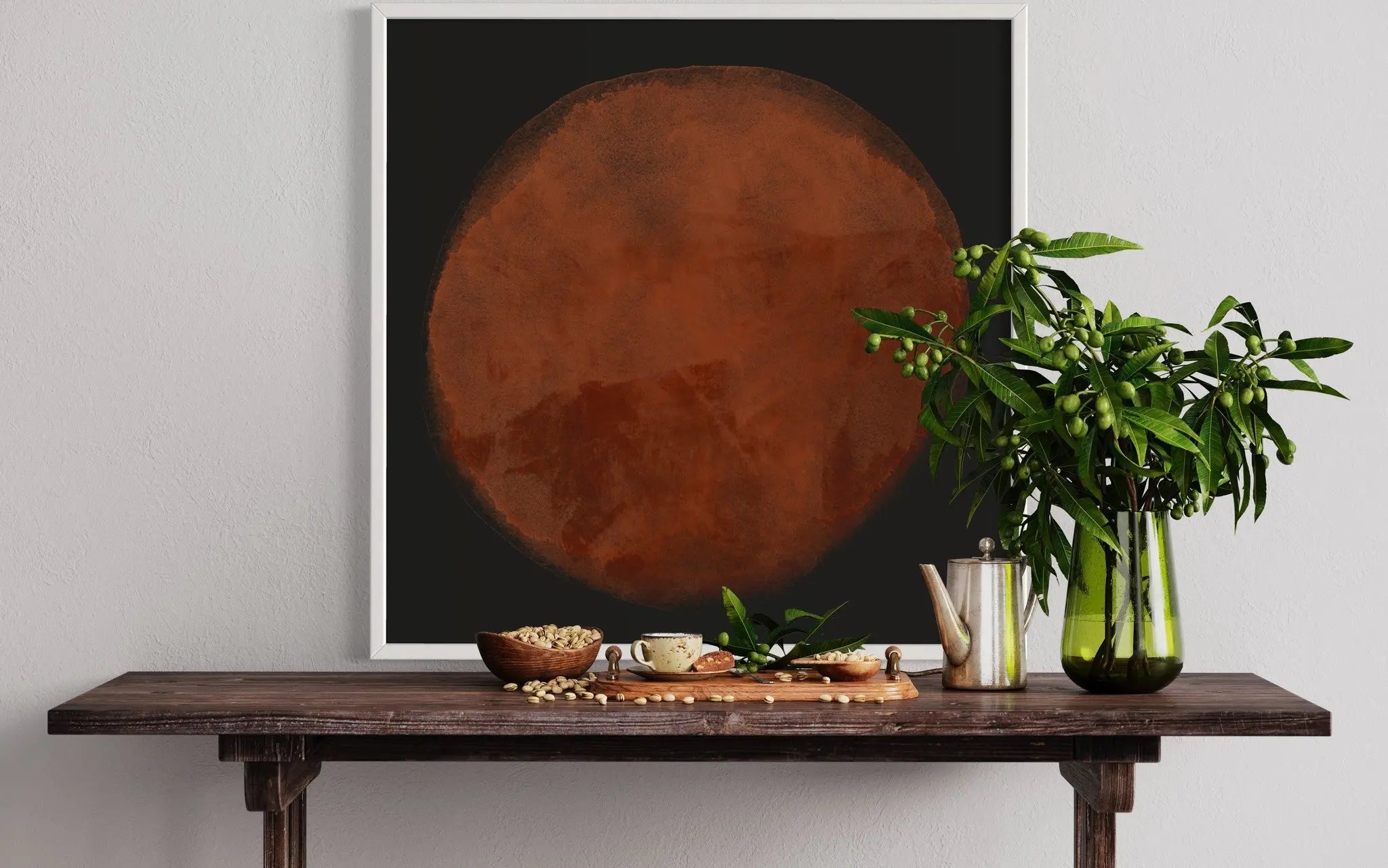 Red Poem by Alejandro Franseschini styled in a contemporary interior setting