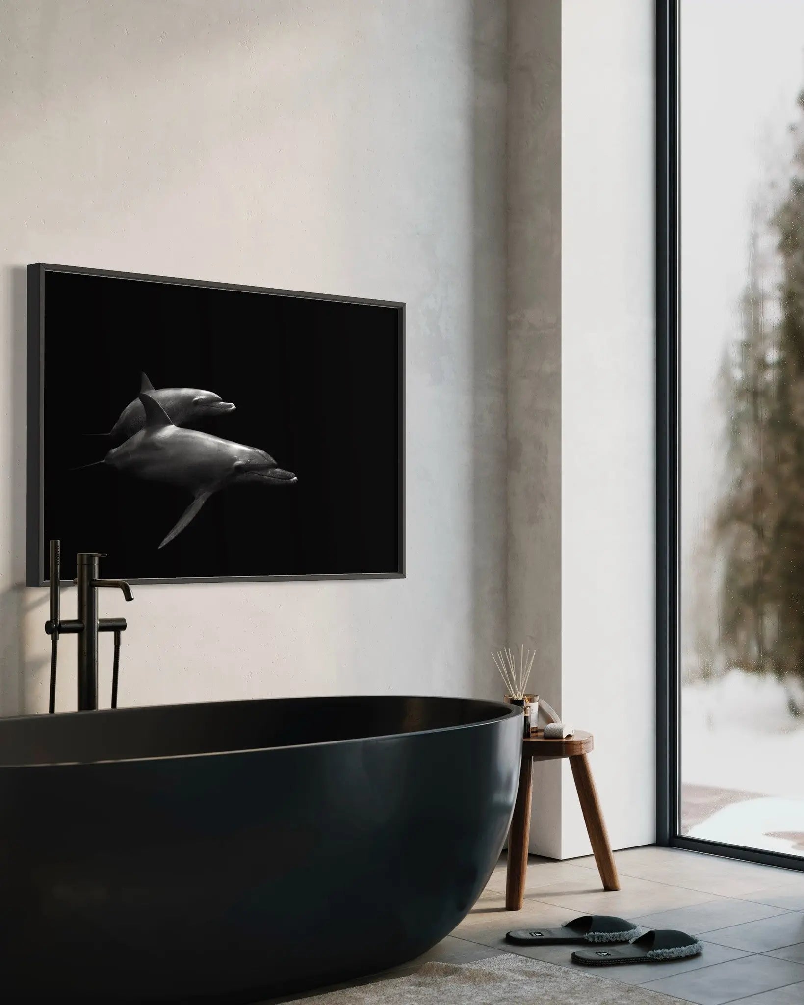 Delfines by Enric Gener showcased in a designer room setting
