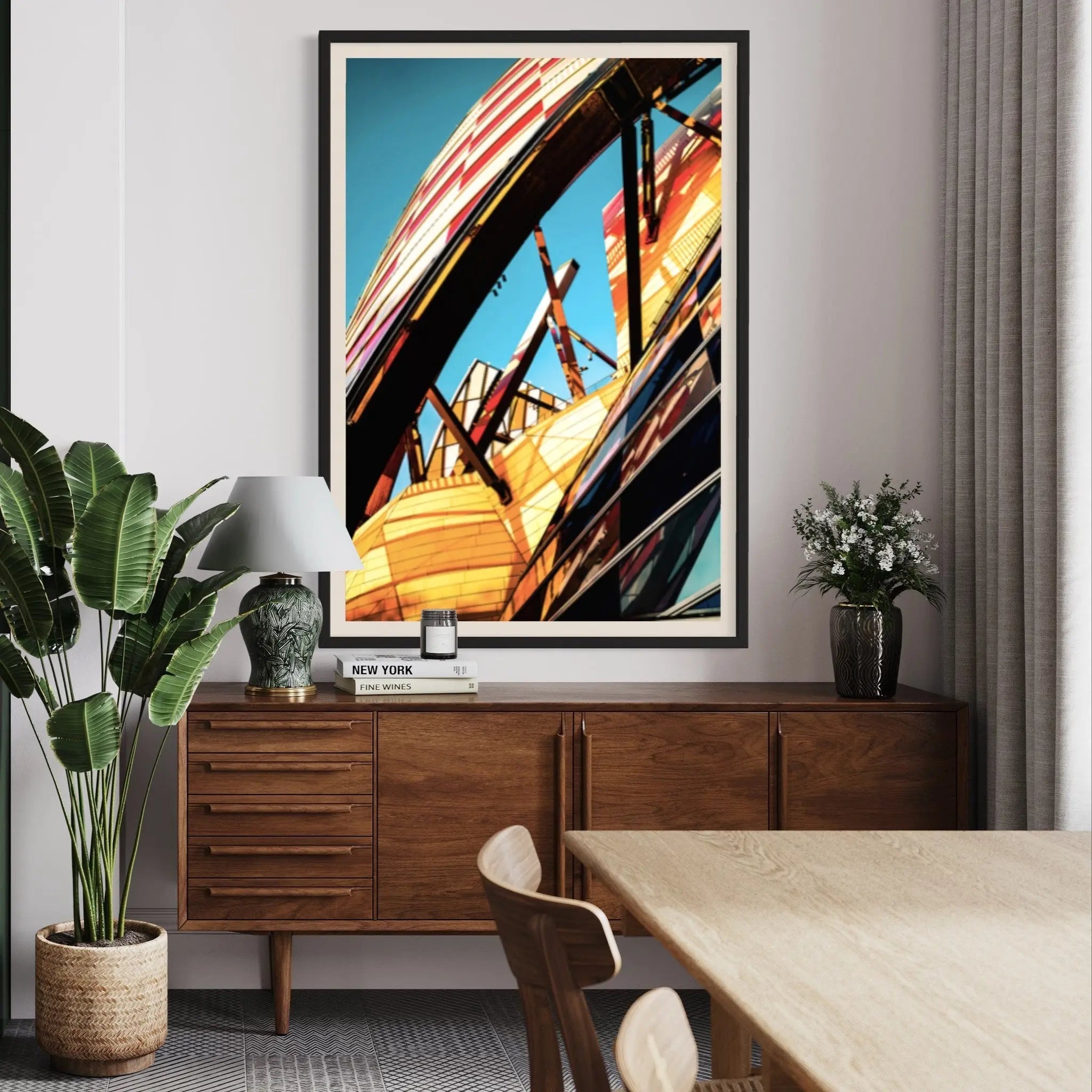 Mirage by S. Kutusof displayed in a modern living room interior