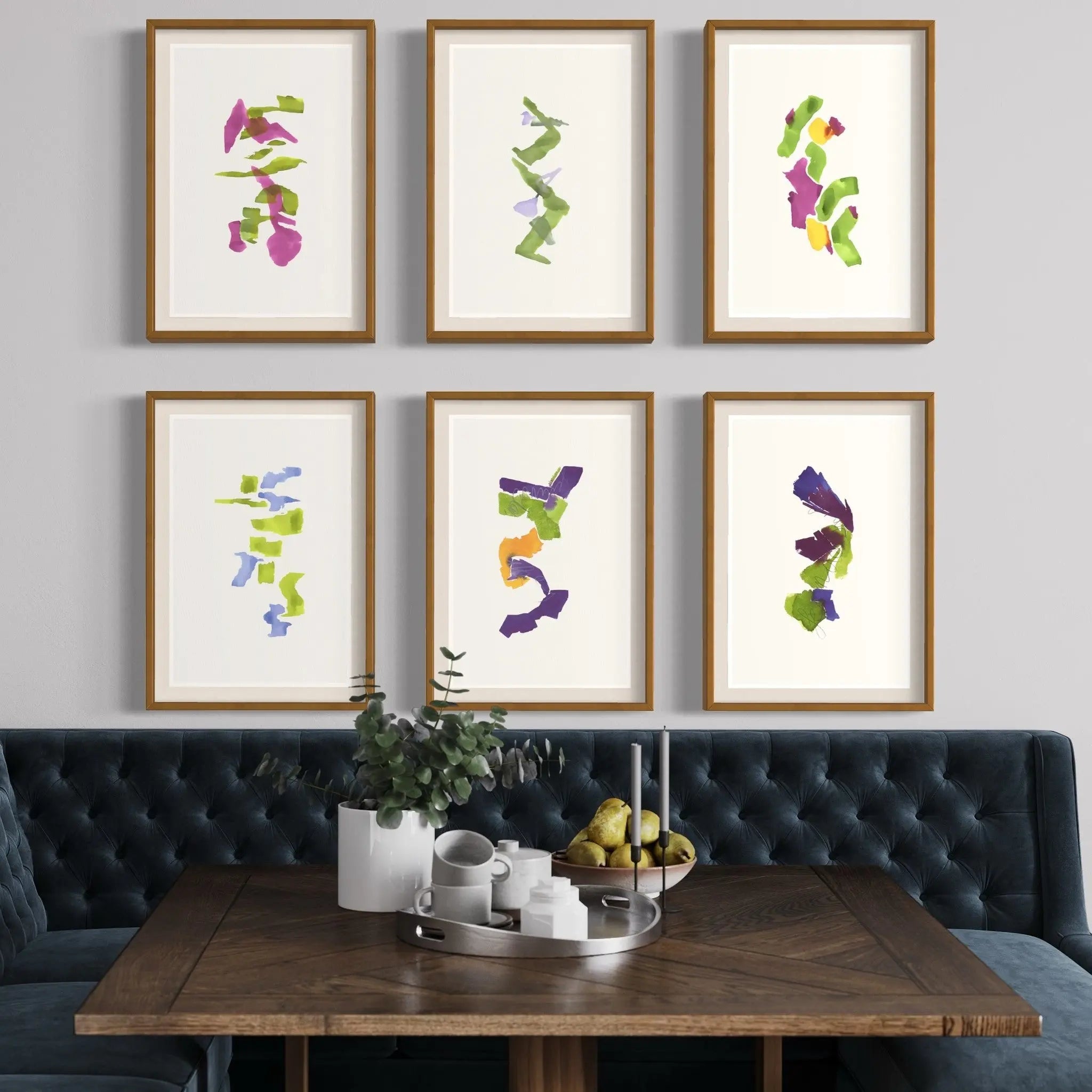 Color Study 17 by Encarnacion Portal Rubio presented in a curated interior design