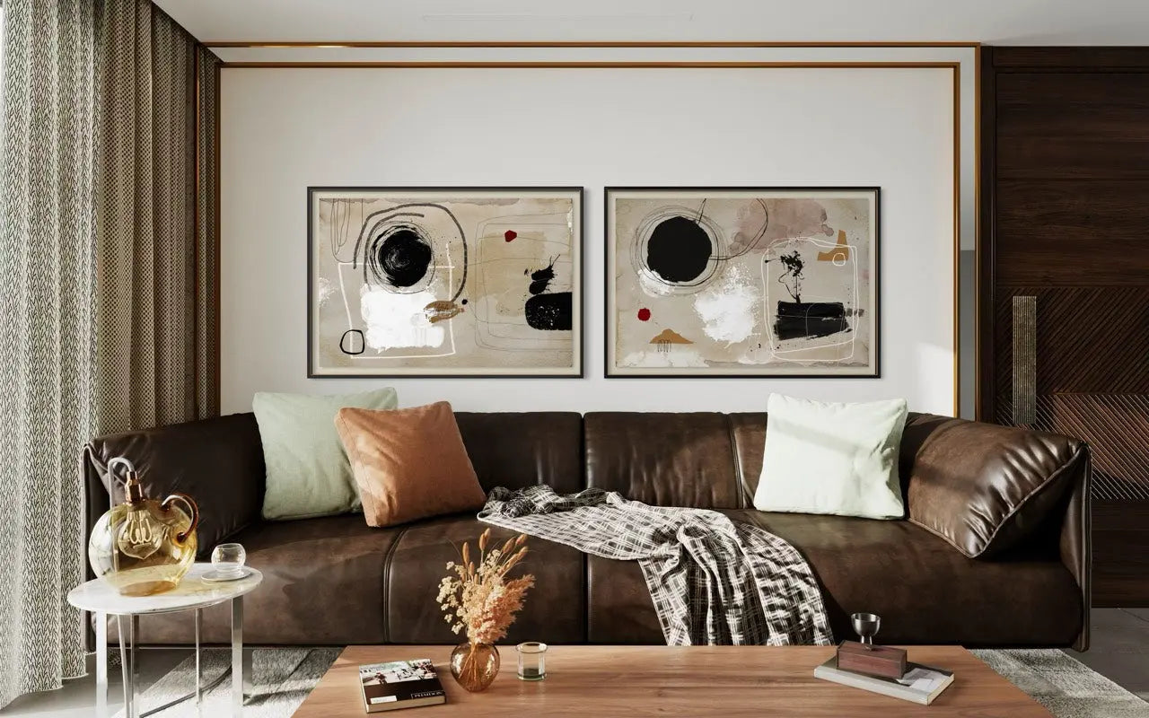 Antidote of Love by Alejandro Franseschini decorating a bright contemporary room
