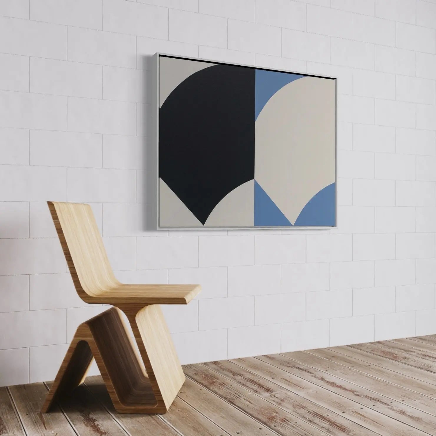 Double Curve by Rodrigo Martin presented in a curated interior design