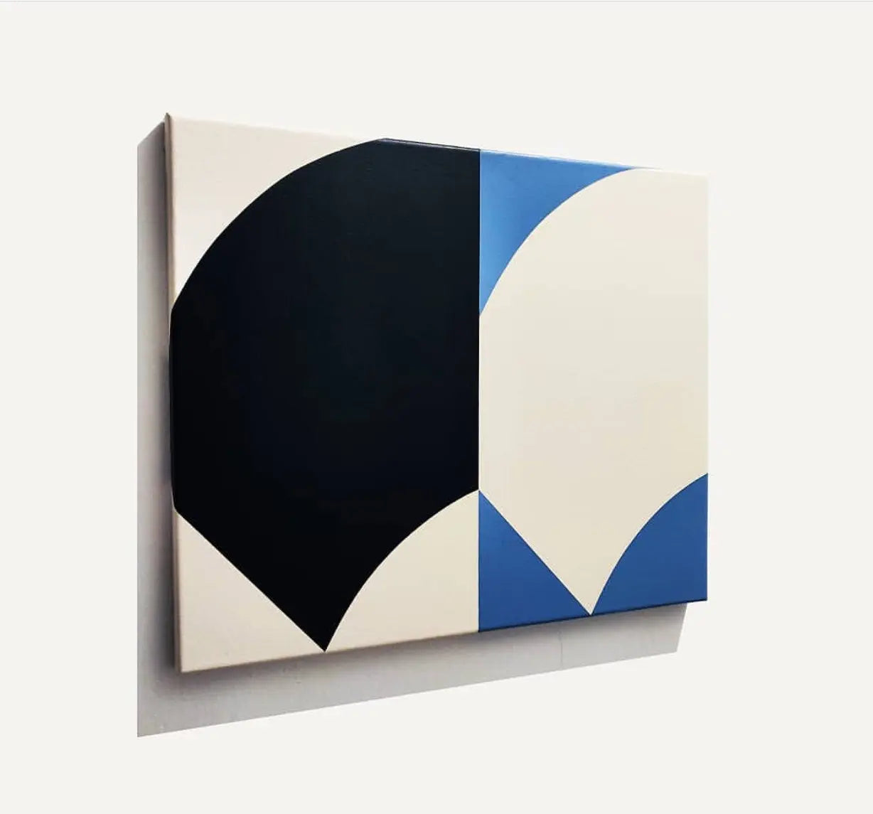 Double Curve by Rodrigo Martin displayed in a modern living room interior