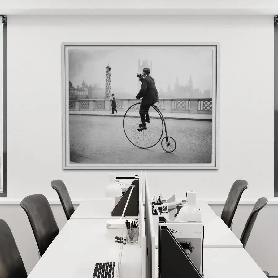 Penny Farthing Bugle by Fox Photos showcased in a designer room setting