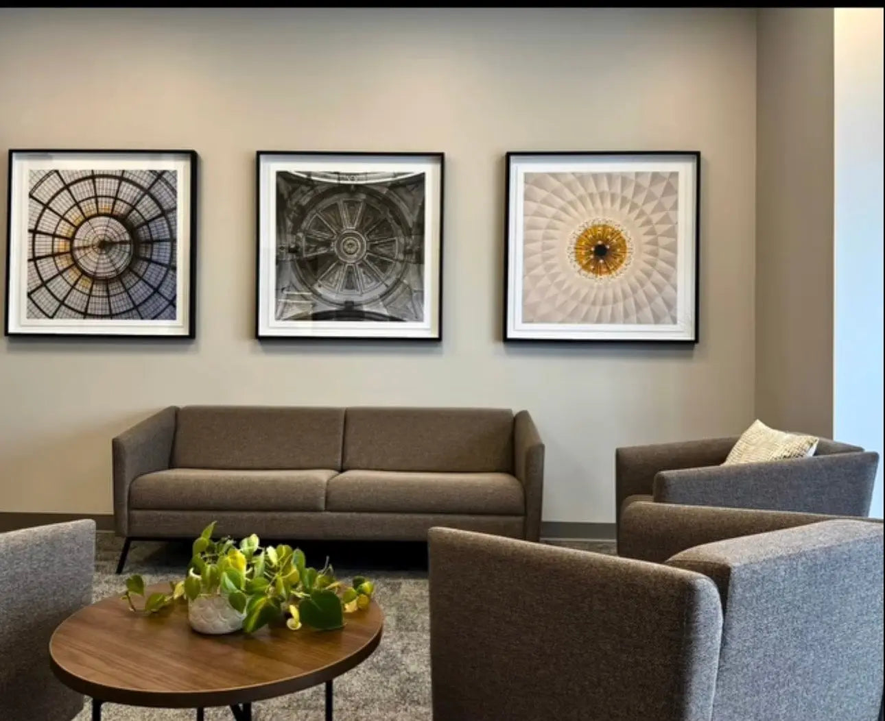 Glass Dome displayed in a modern living room interior