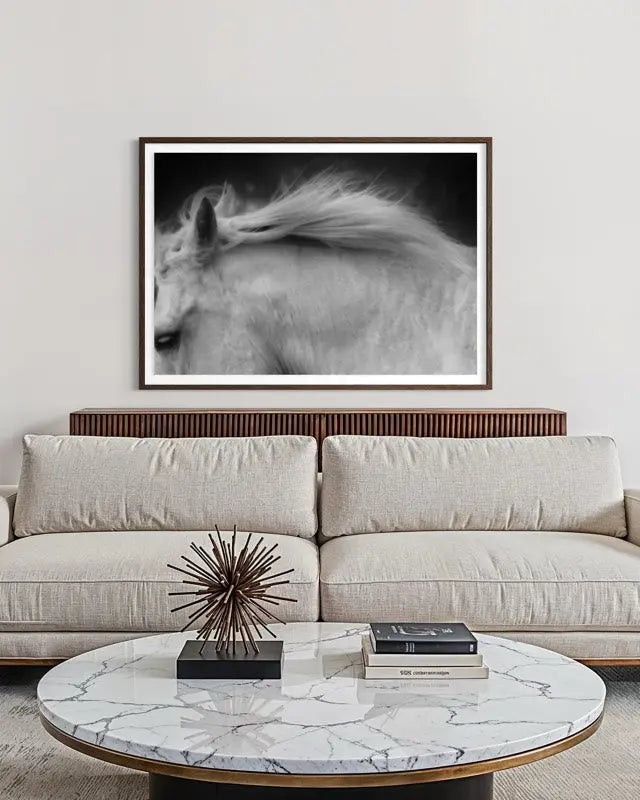 Longing For You by Karen Thom displayed in a modern living room interior