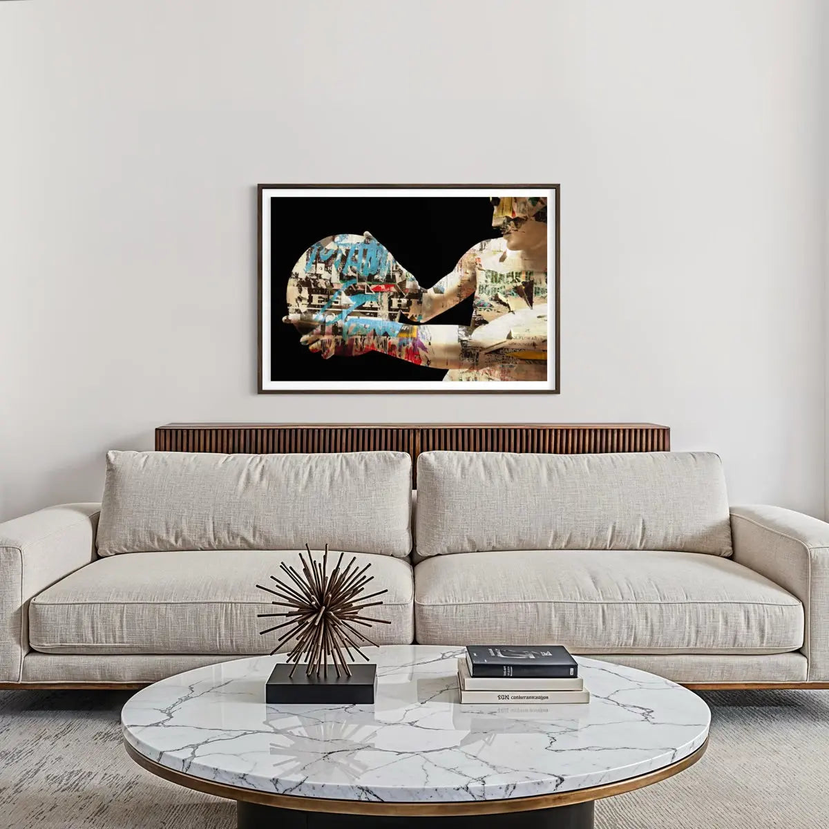 Discobolus by Francesco Alessandrini showcased in a designer room setting