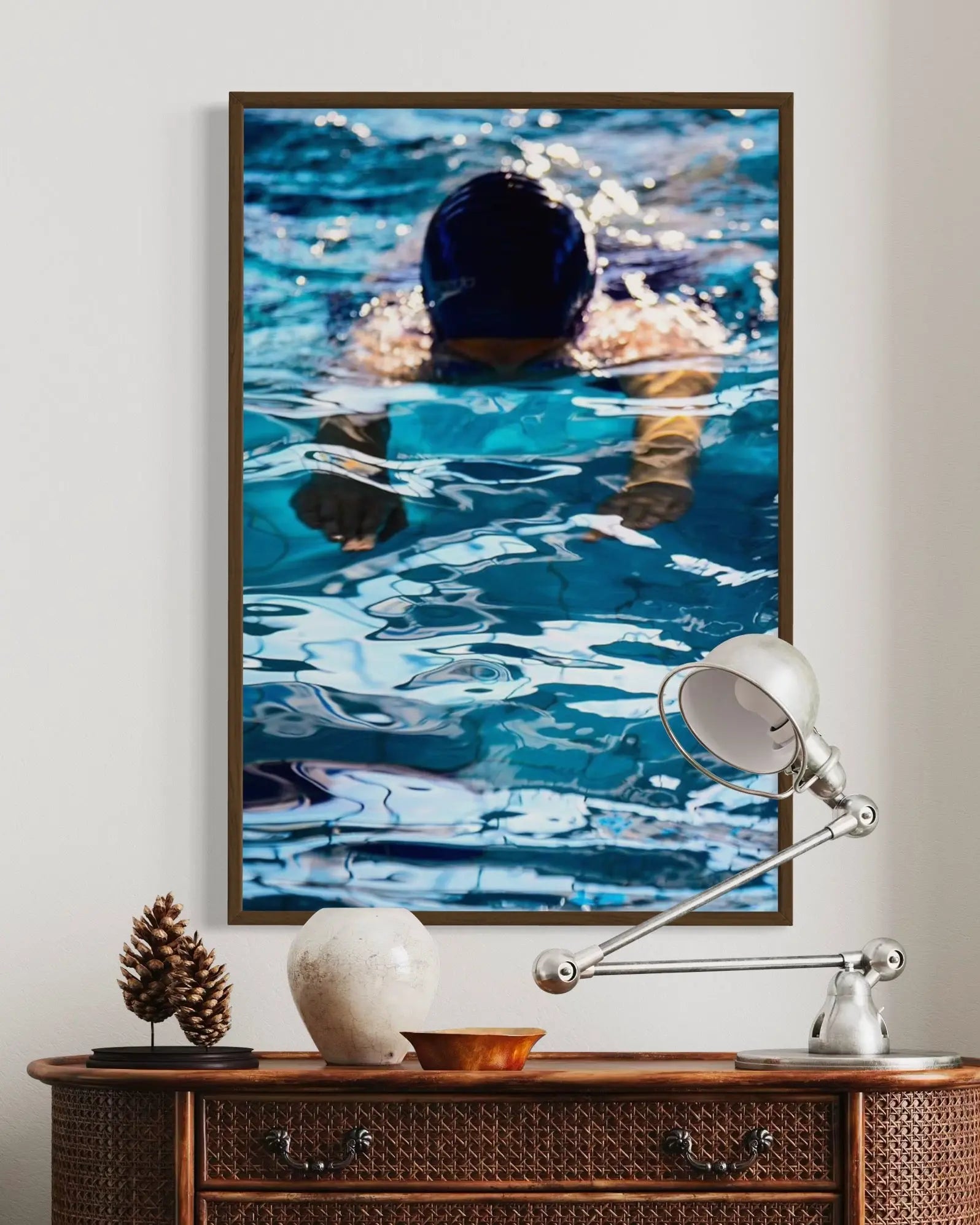 Swim 3 by Tal Paz-Fridman showcased in a designer room setting