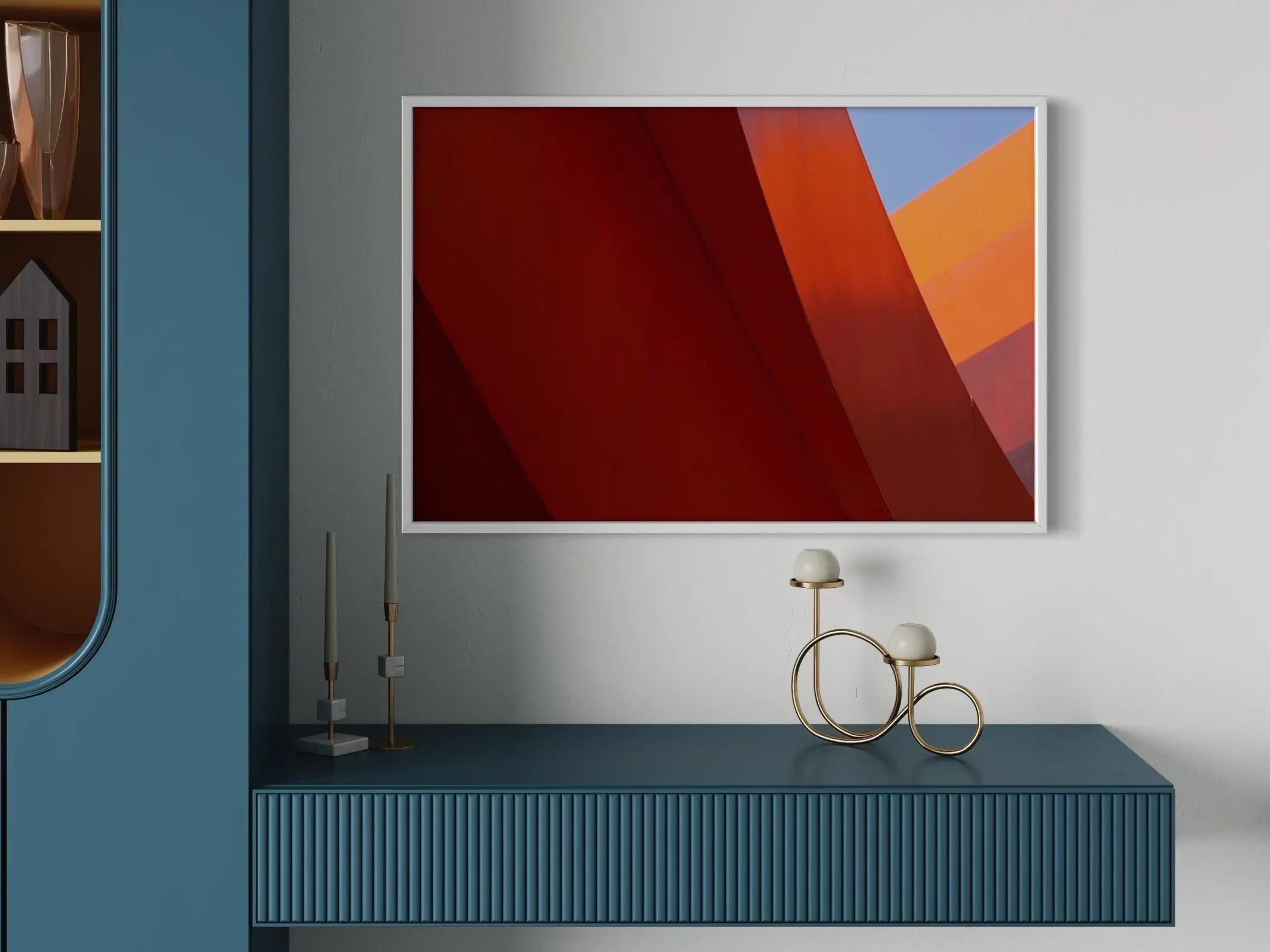 Flow I by Tal Paz-Fridman installed in a luxury residential interior