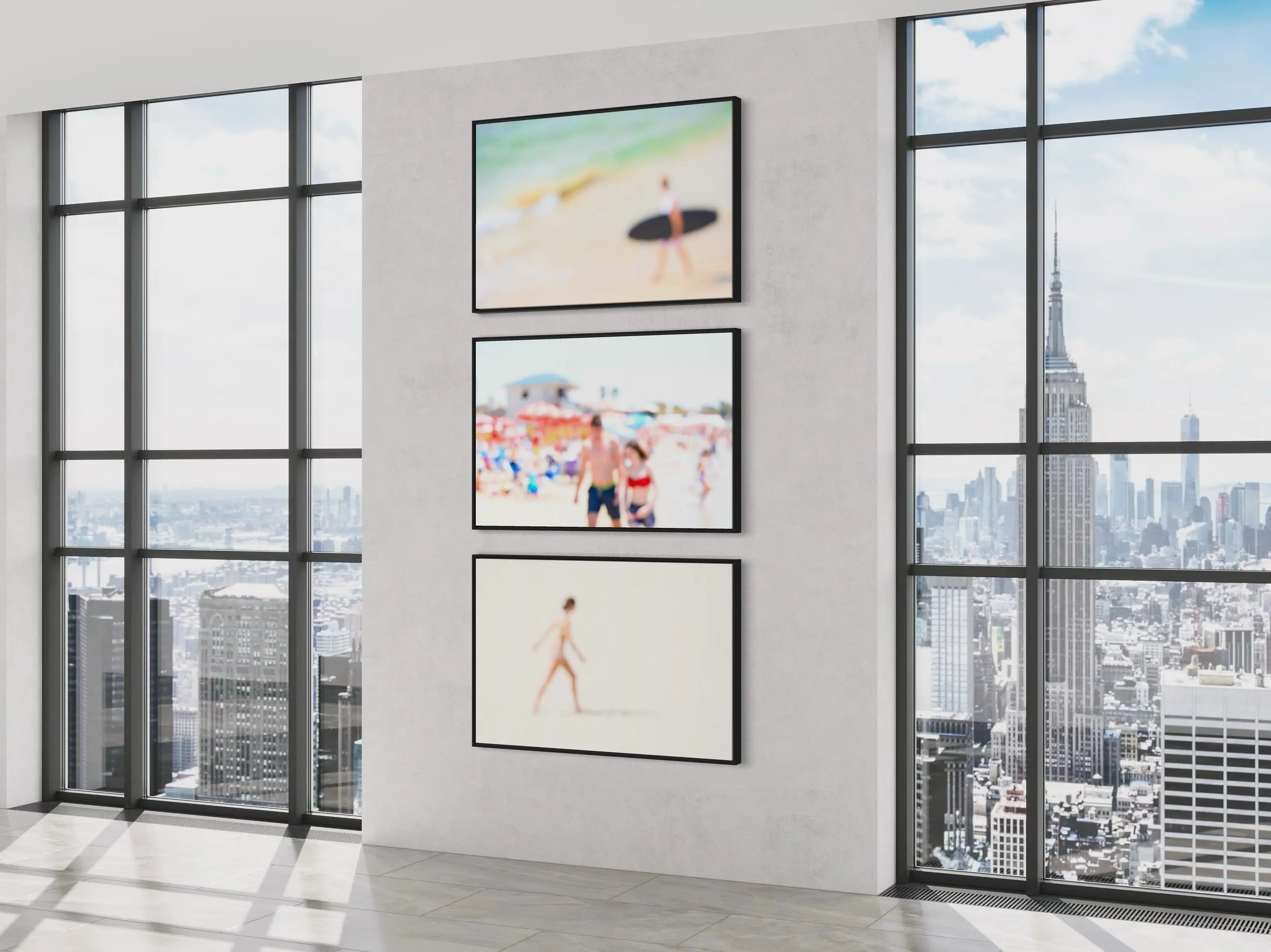 Seaside 35 by Tal Paz-Fridman displayed in a modern living room interior