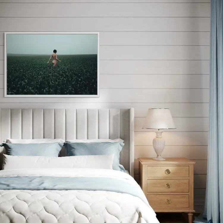 Walking in a Meadow by Igor Ustynskyy showcased in a designer room setting