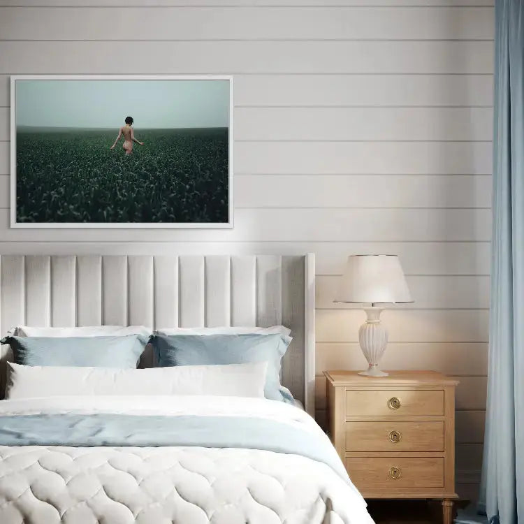 Walking in a Meadow by Igor Ustynskyy showcased in a designer room setting