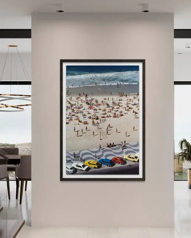 Copacabana Beach Brazil by Slim Aarons featured in an elegant interior space