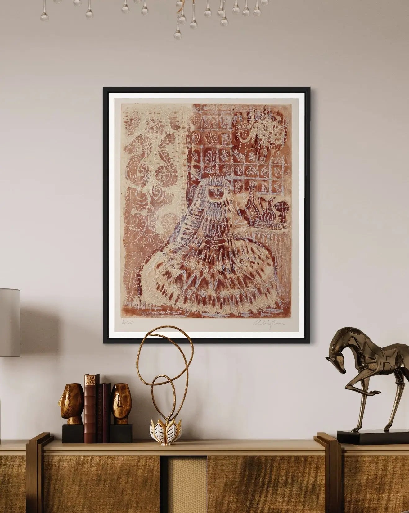 Menina by C. Rubinstein styled in a contemporary interior setting