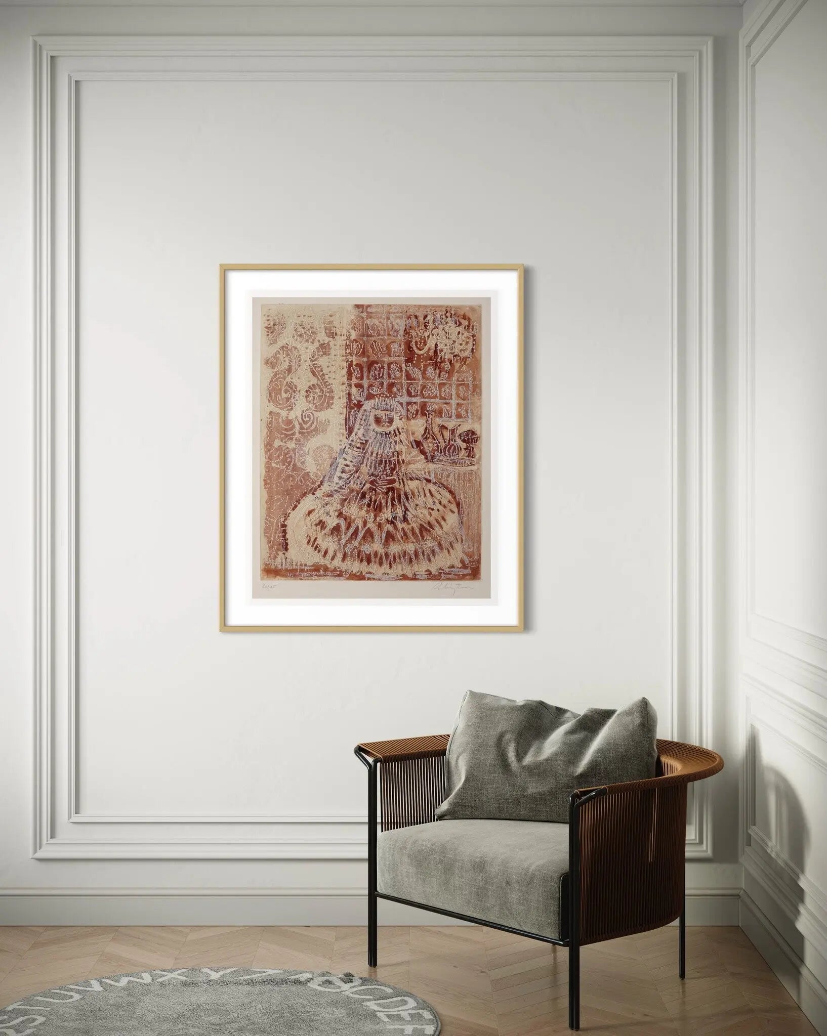 Menina by C. Rubinstein showcased in a designer room setting