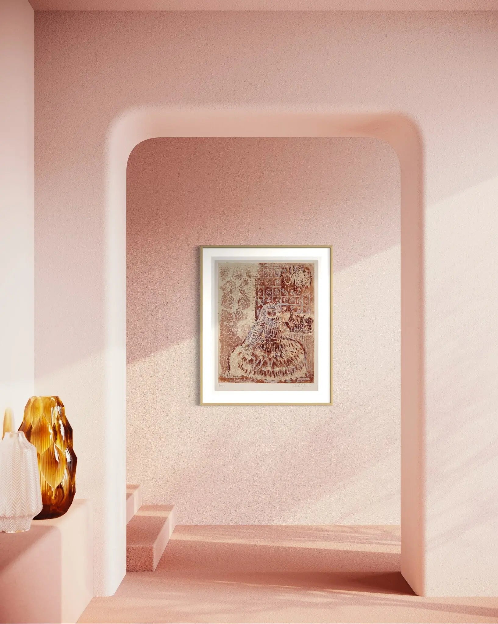 Menina by C. Rubinstein presented in a curated interior design