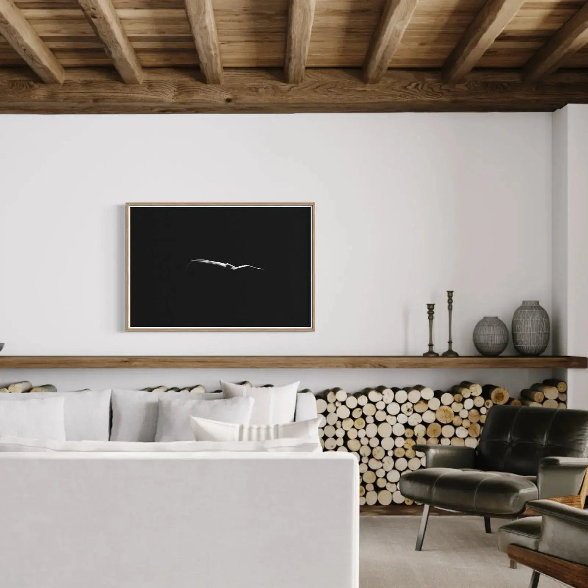 Nude in Water by Enric Gener styled in a contemporary interior setting