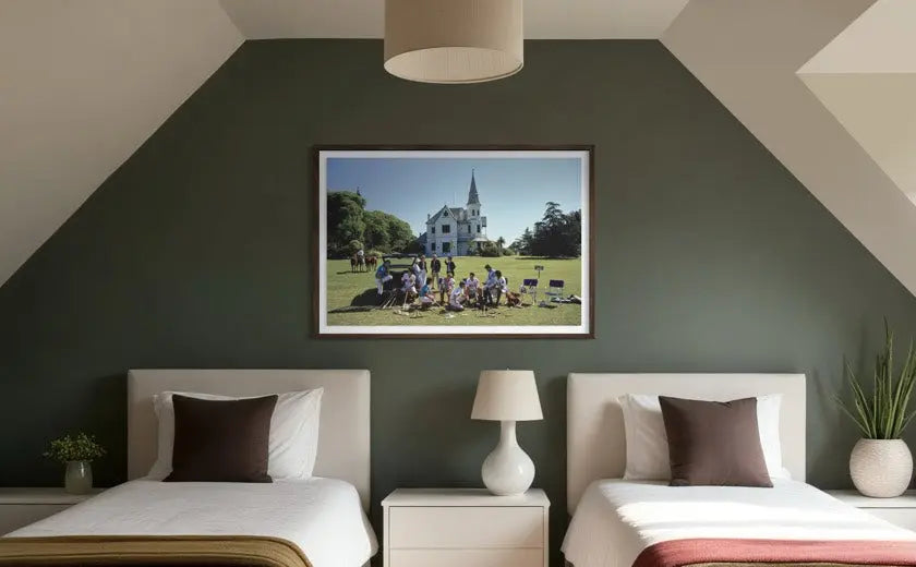 Polo Teams in Buenos Aires by Slim Aarons presented in a curated interior design