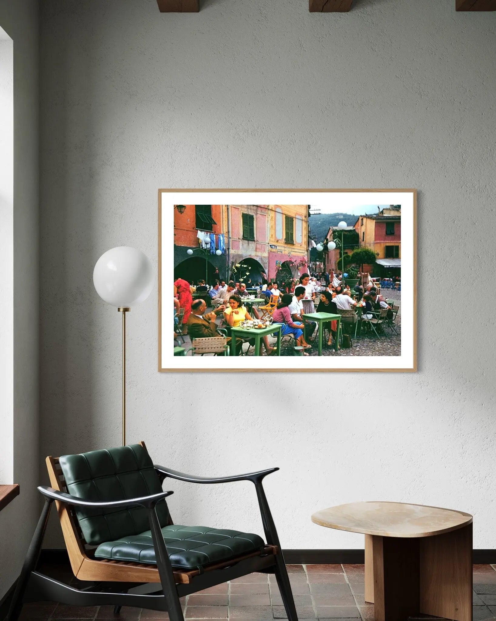 Portofino Cafe 1951 by Thurston Hopkins showcased in a designer room setting