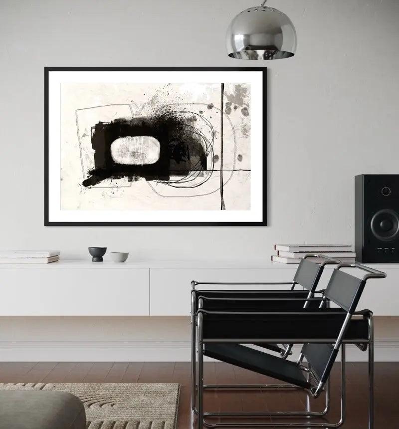 Le Temps de L'Amour by Alejandro Franseschini displayed in a modern living room interior