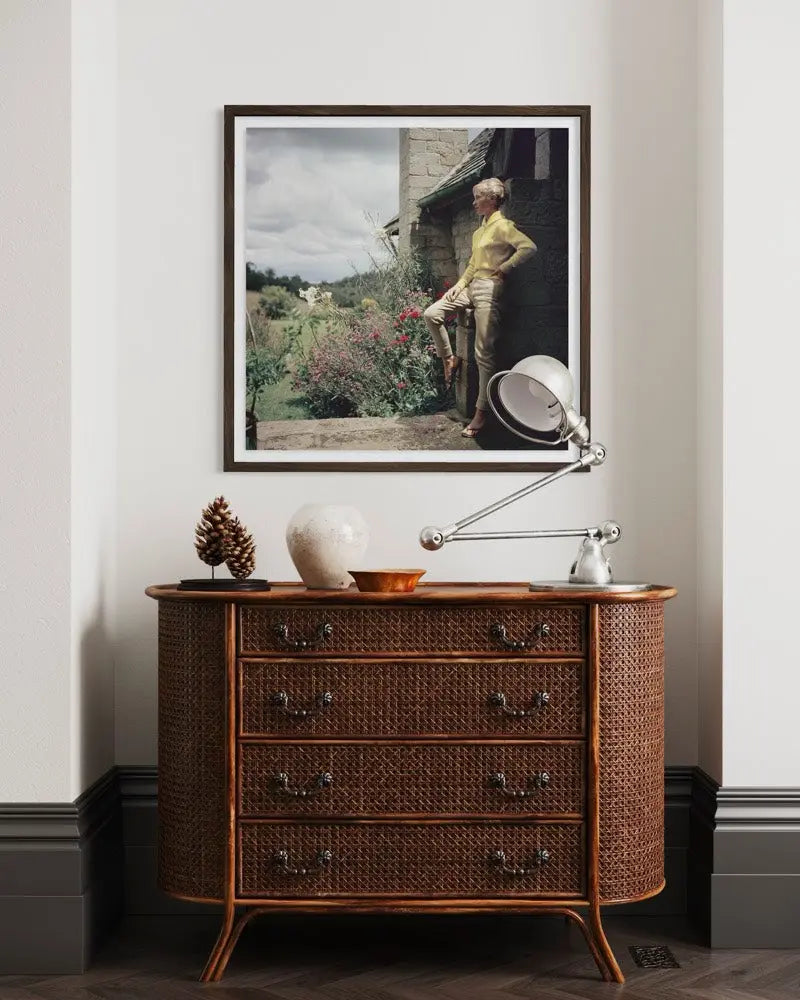 The Mason's Estate Kenya by Slim Aarons displayed in a modern living room interior