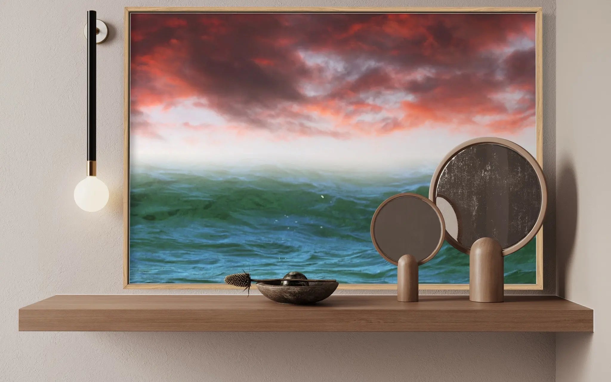Travelled the World by Karen Thom styled in a contemporary interior setting