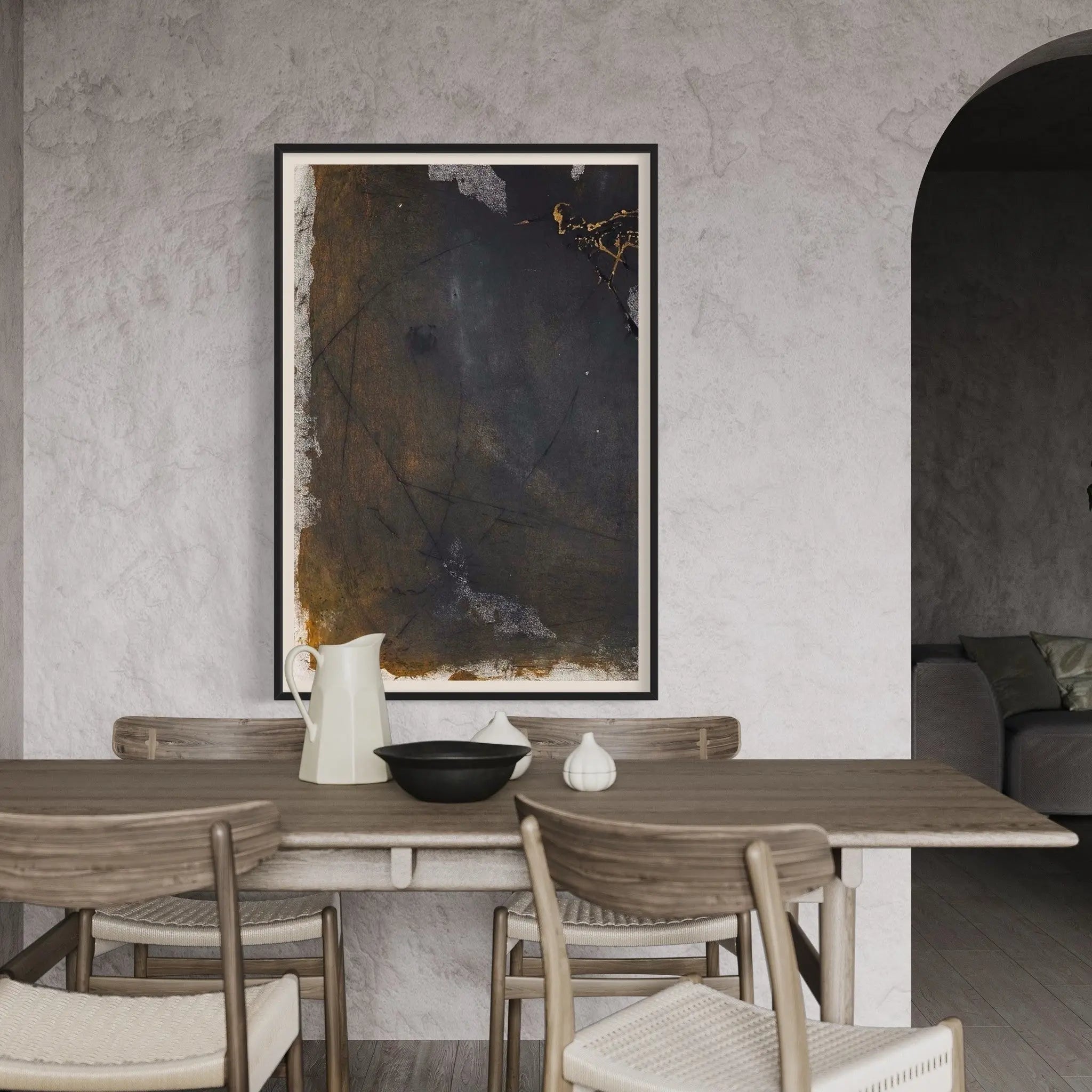 Parchment by Evelyn Ogly installed in a luxury residential interior