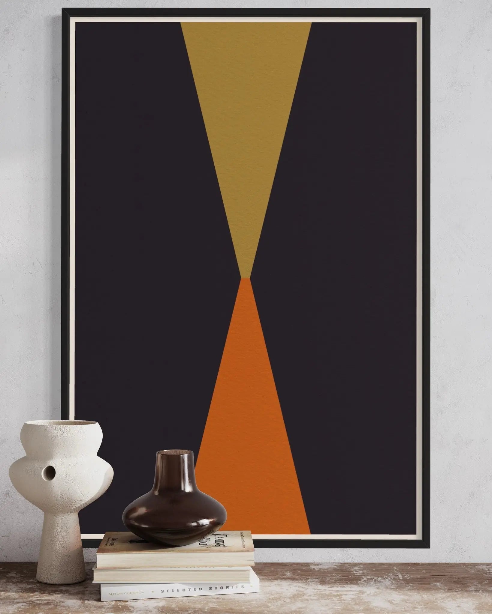 Time Is All We Have by Francesco Alessandrini displayed in a modern living room interior