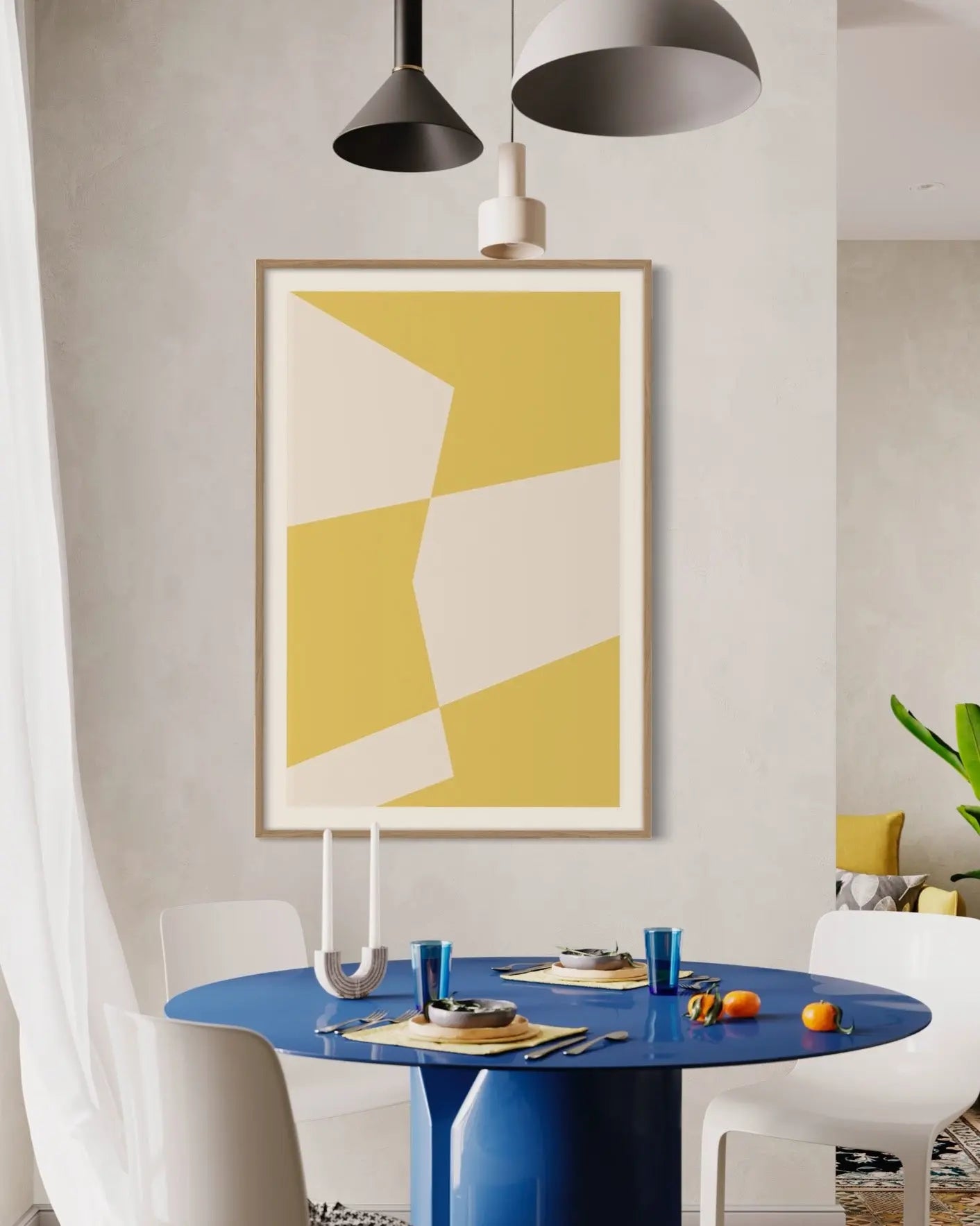 Untitled 650 by Pedro Nuka showcased in a designer room setting