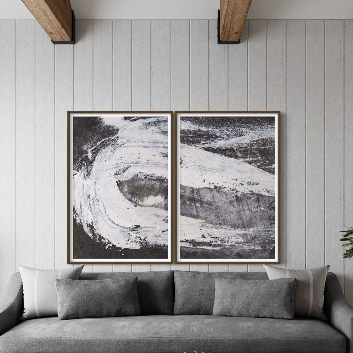 Oblivion I by Evelyn Ogly presented in a curated interior design