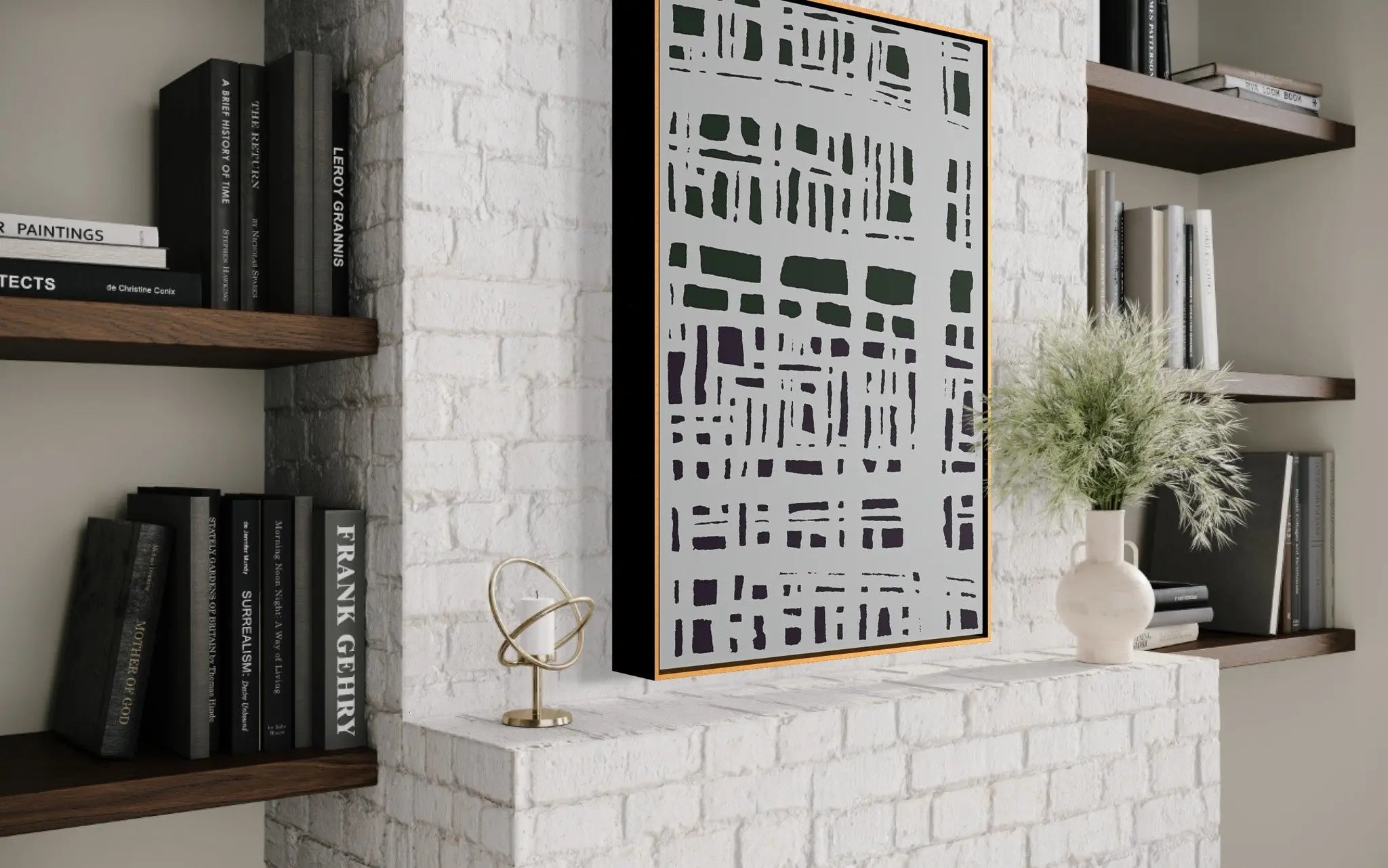 Scriptures by Alejandro Franseschini showcased in a designer room setting