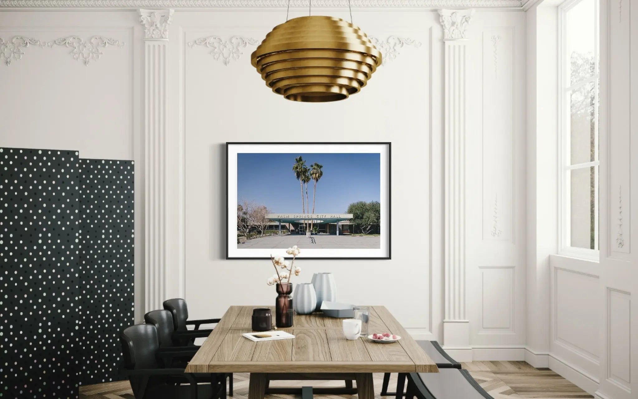 Palm Springs City Hall by Jed Gordon-Moran featured in an elegant interior space