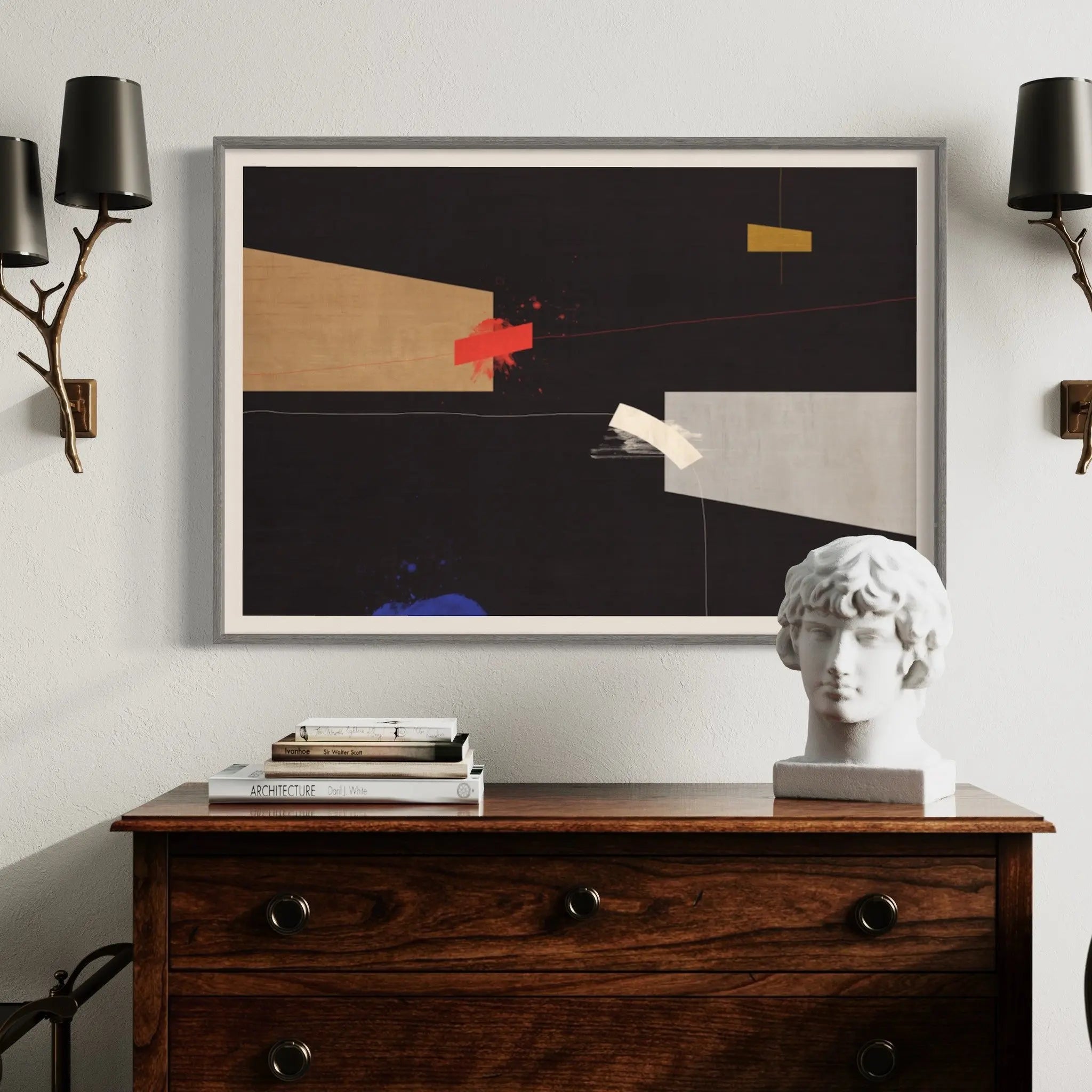 Feeling Free with Blue by Alejandro Franseschini featured in an elegant interior space