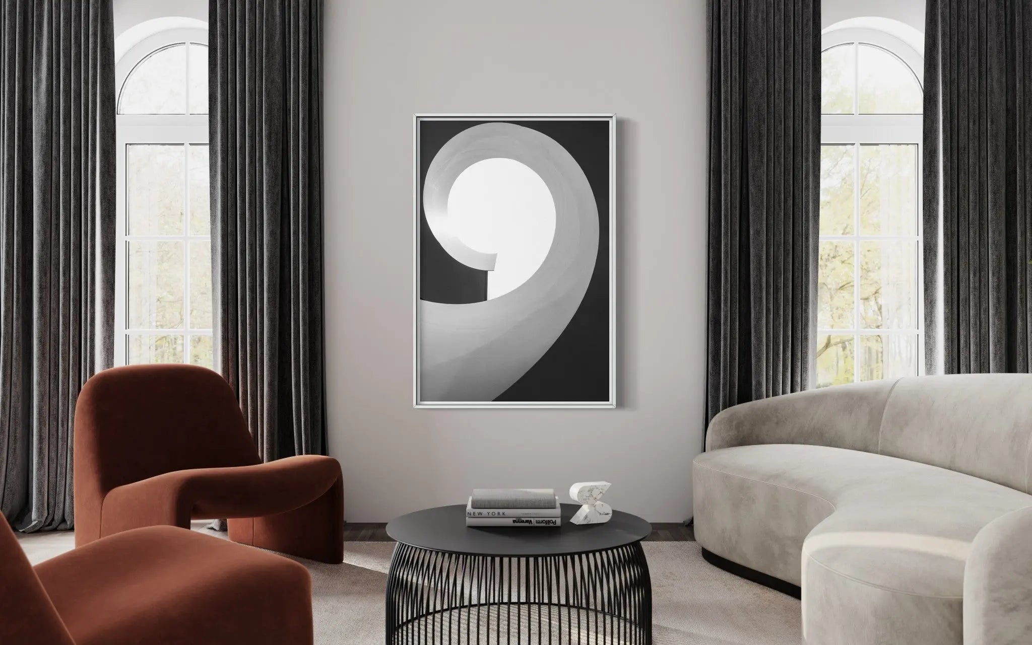 Helix by M. Lao shown in a minimalist home decor setting