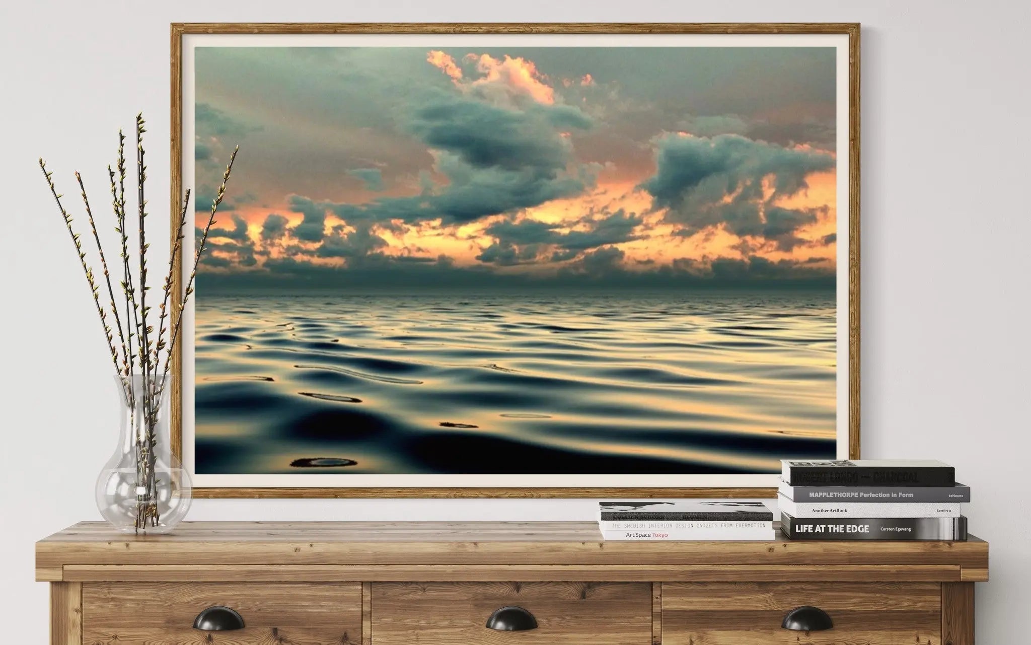 You, The Ocean & Me by Karen Thom featured in an elegant interior space