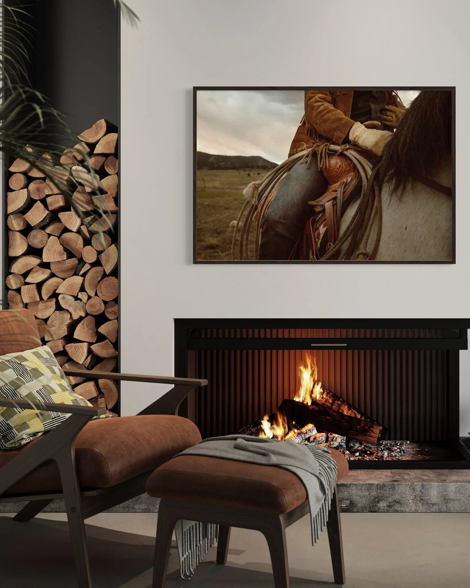Saddle Serenity featured in an elegant interior space
