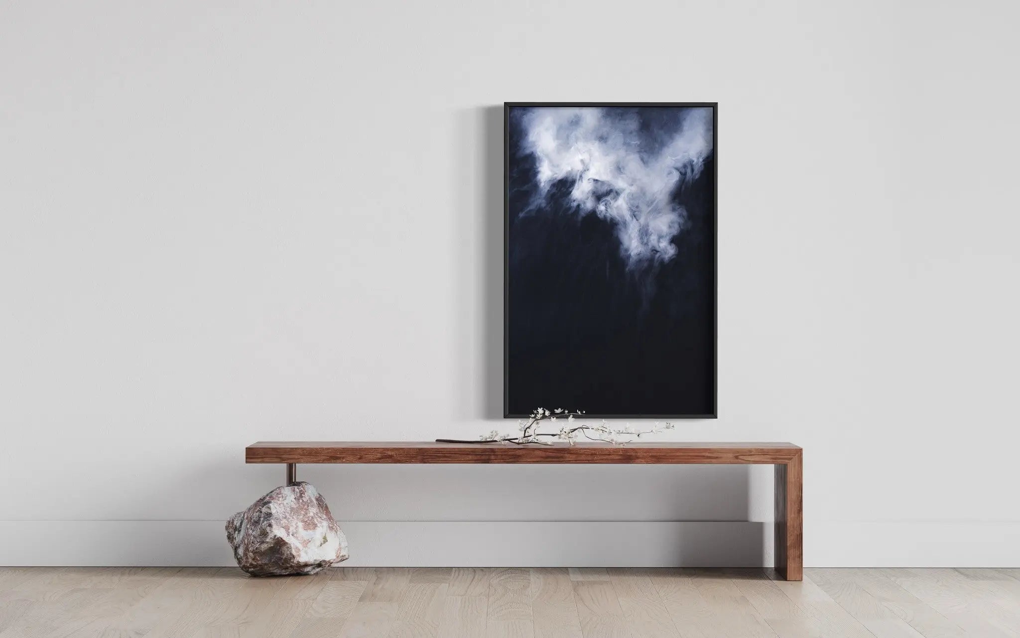 Abstract Waters by Enric Gener showcased in a designer room setting