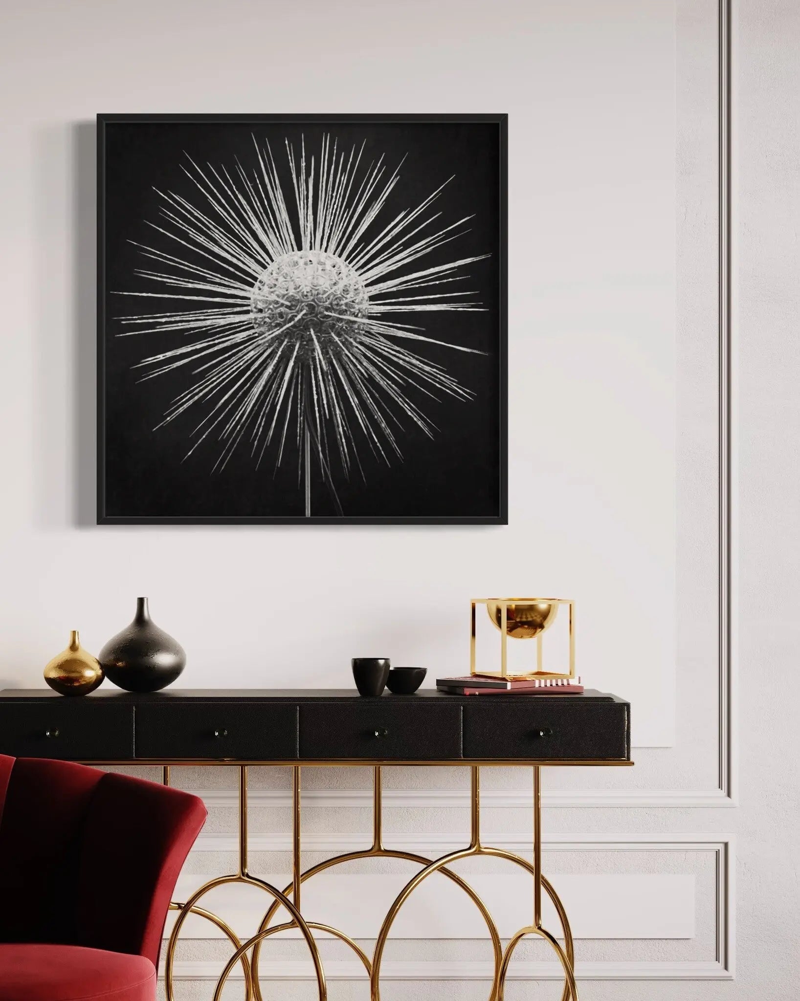 Clathrulina Elegans by Paul Thompson styled in a contemporary interior setting