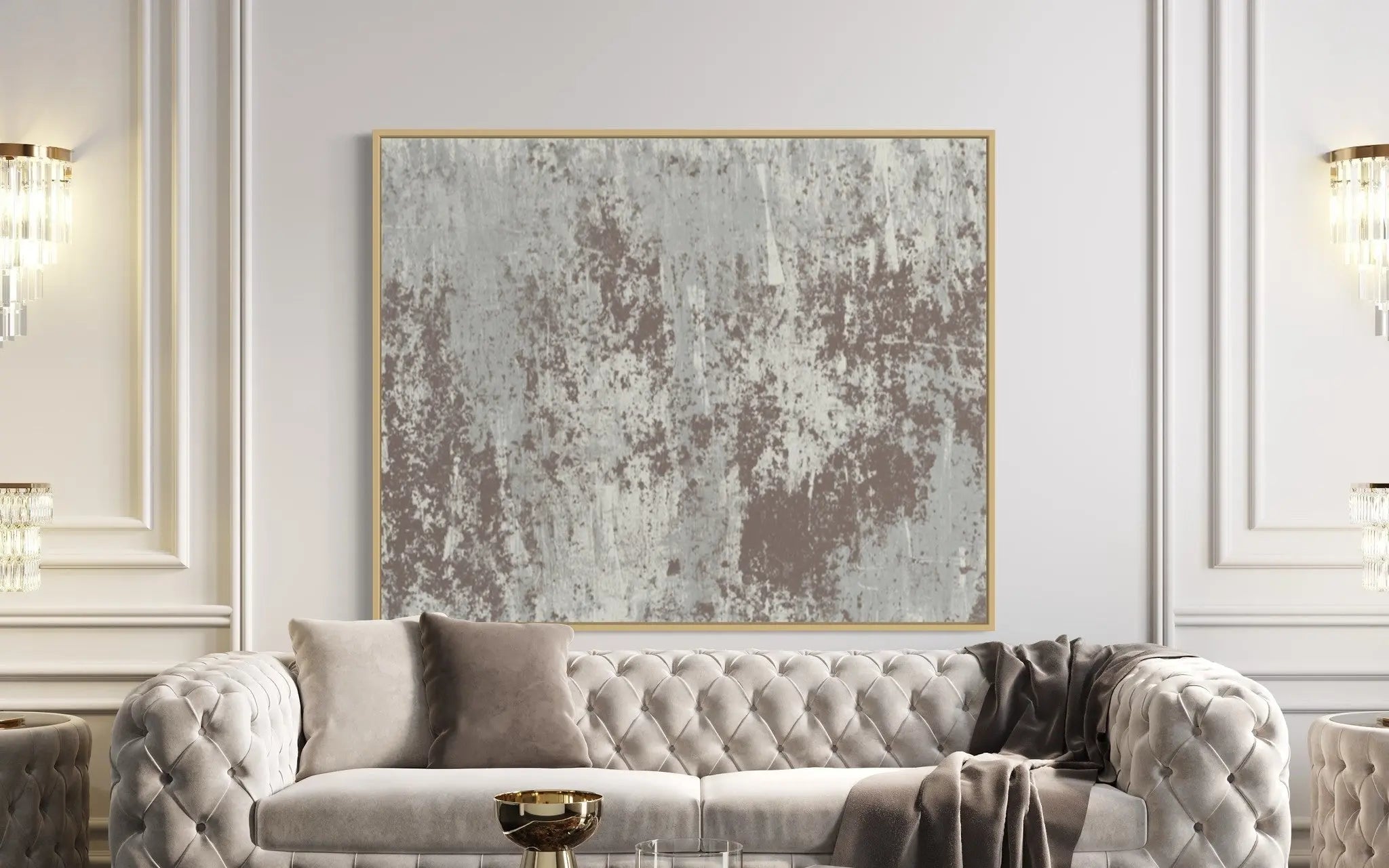 The Selknam Ascention 3 by Evelyn Ogly styled in a contemporary interior setting