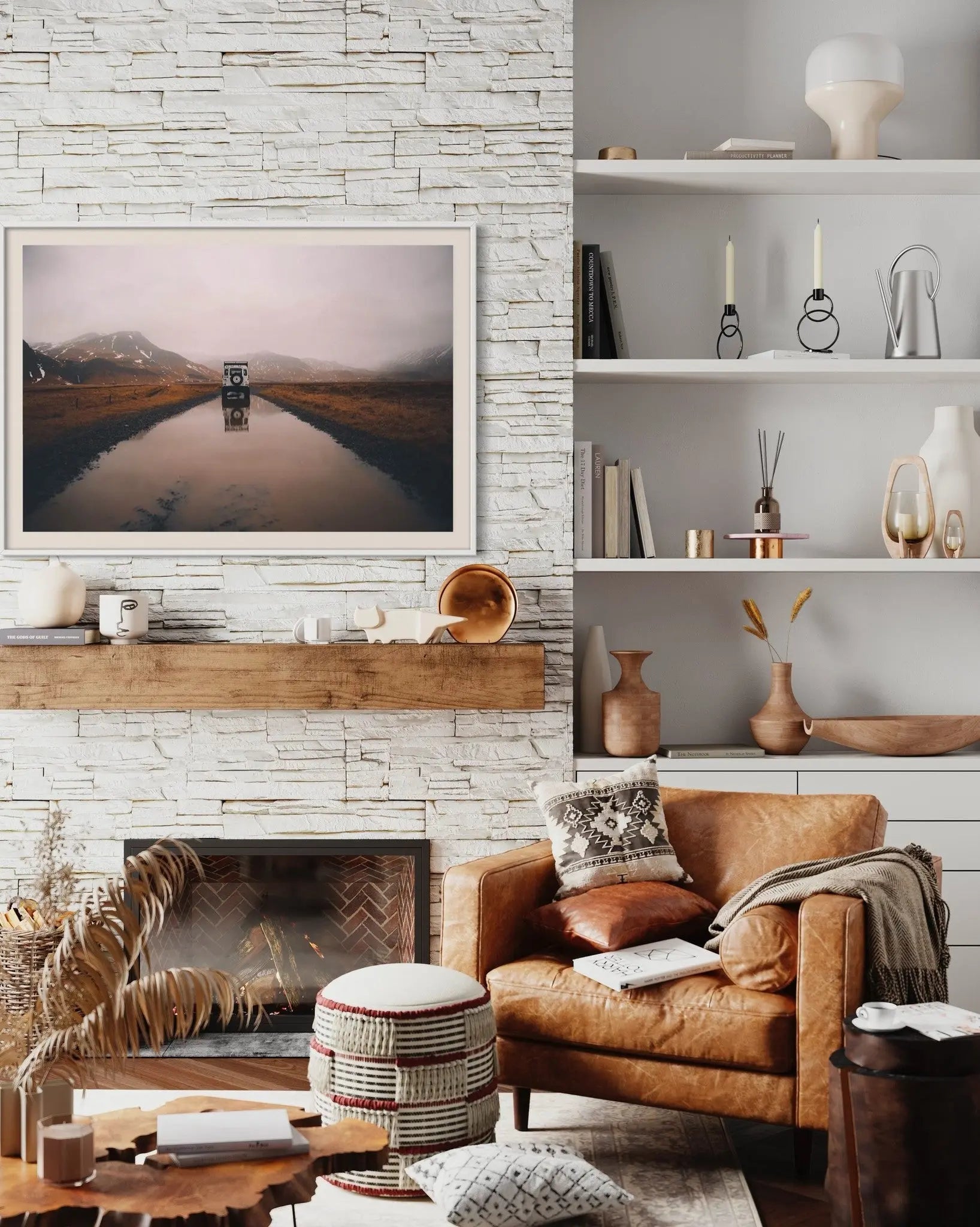 Landed by V. Morris showcased in a designer room setting